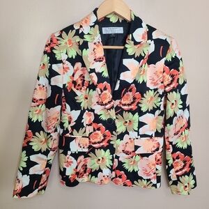 Tahari Arthur Levine Floral Blazer
